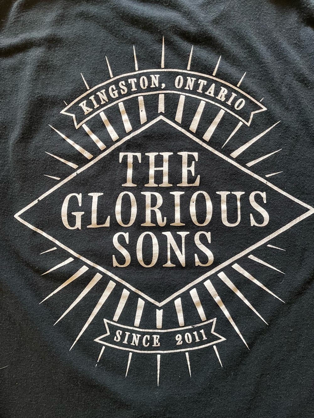 The Glorious Sons Band Tee - Black with White Graphic